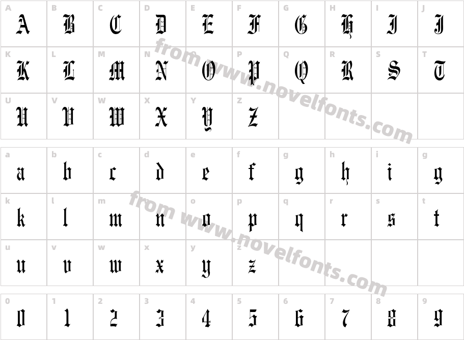 Engraved Thin NormalCharacter Map