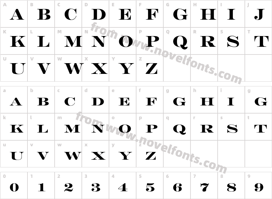 Engravers-SolidCharacter Map