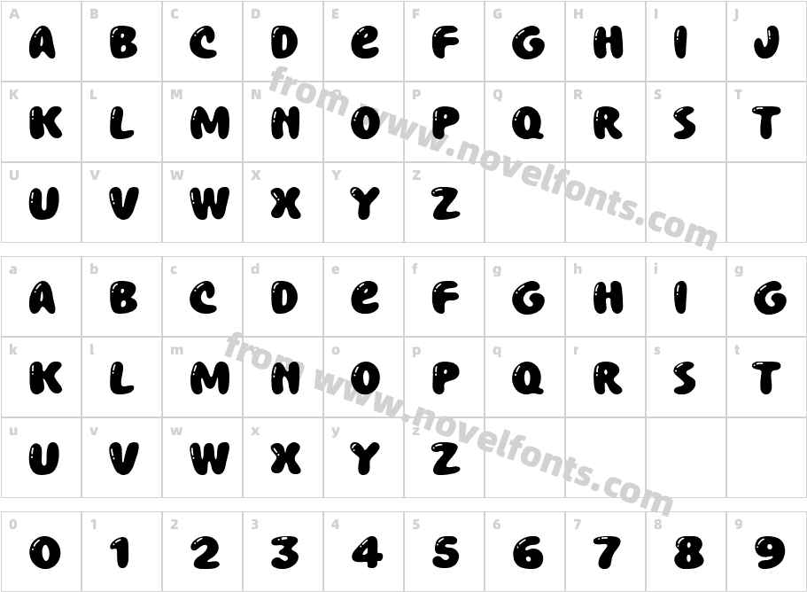 Chewy BubbleCharacter Map