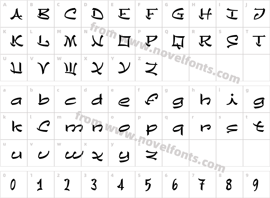 Chineze LT MediumCharacter Map