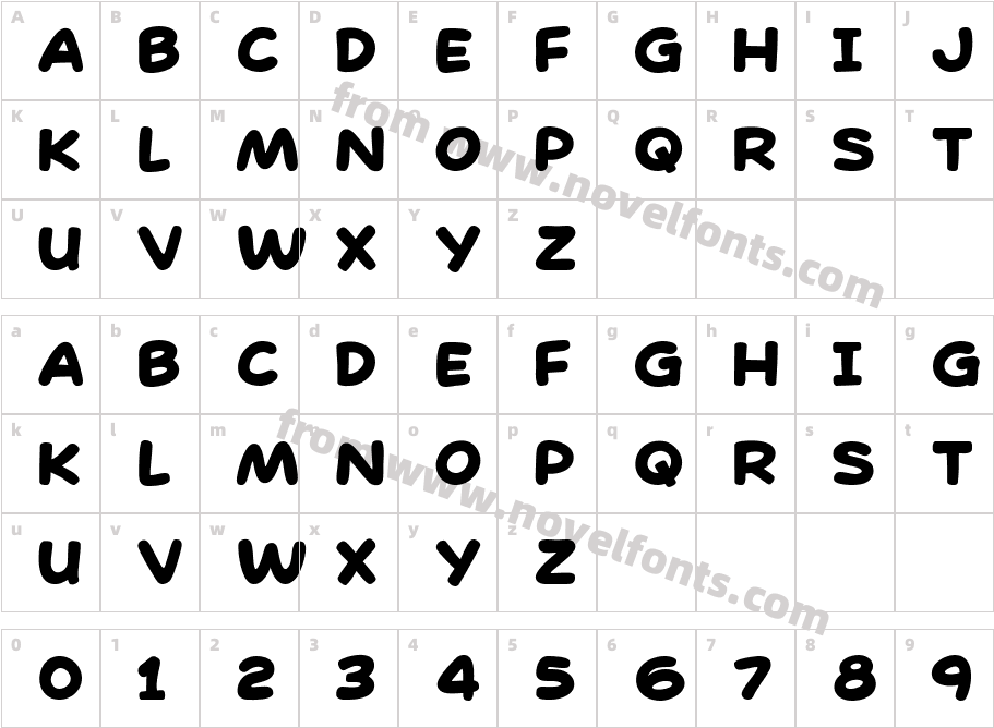 ChocopyCharacter Map