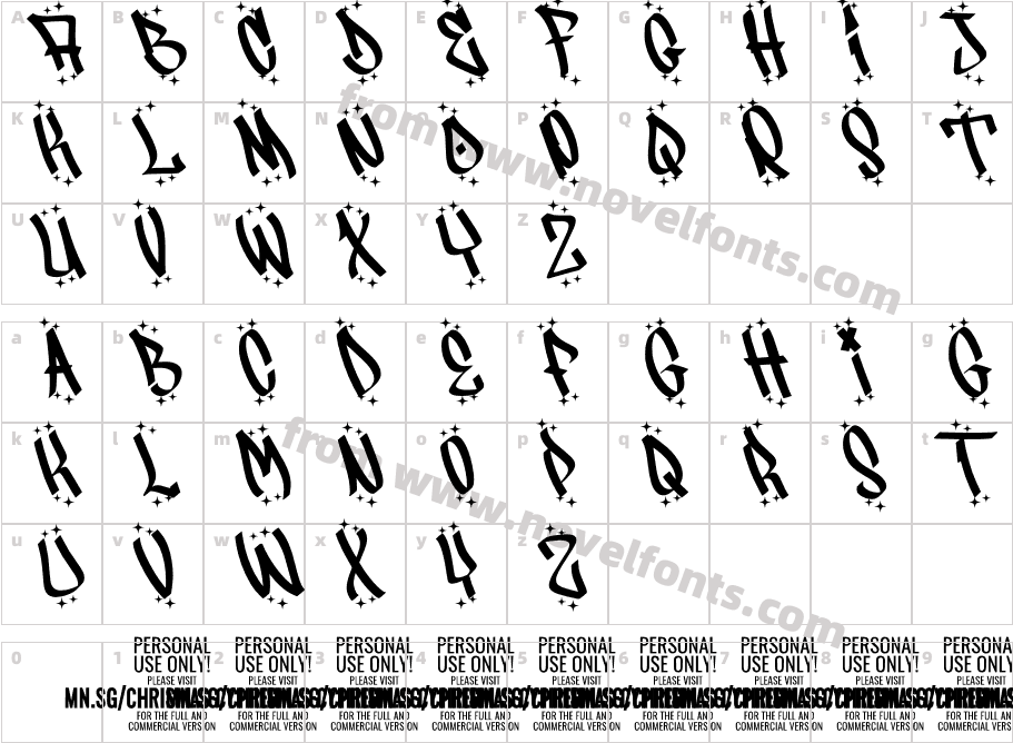 Christmas Cypher PERSONAL RegularCharacter Map