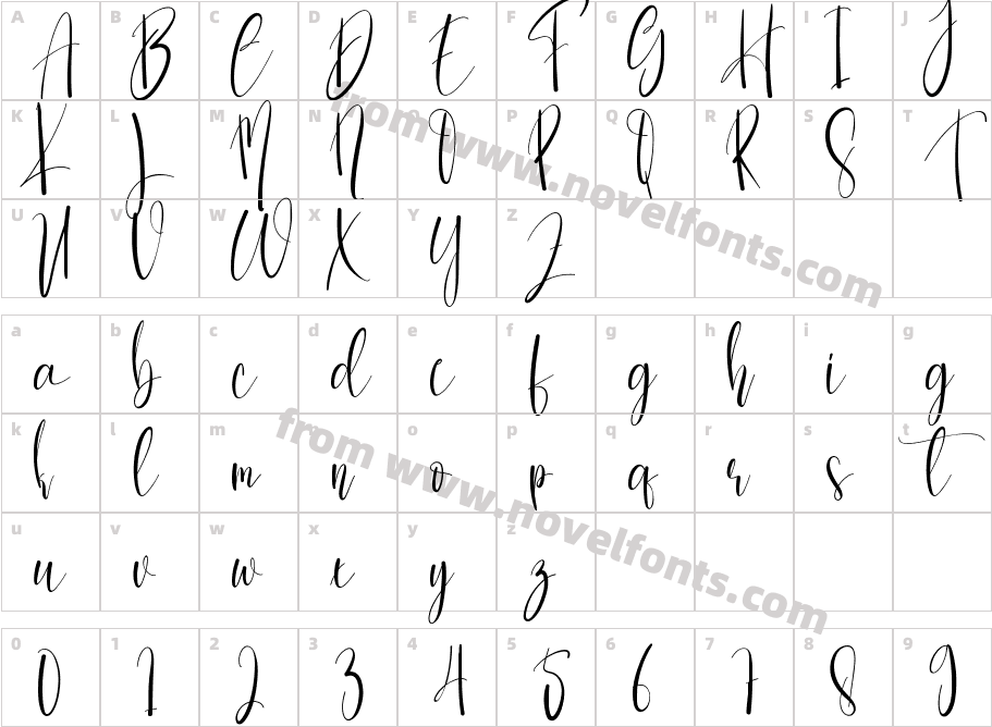 Christmas UniformCharacter Map