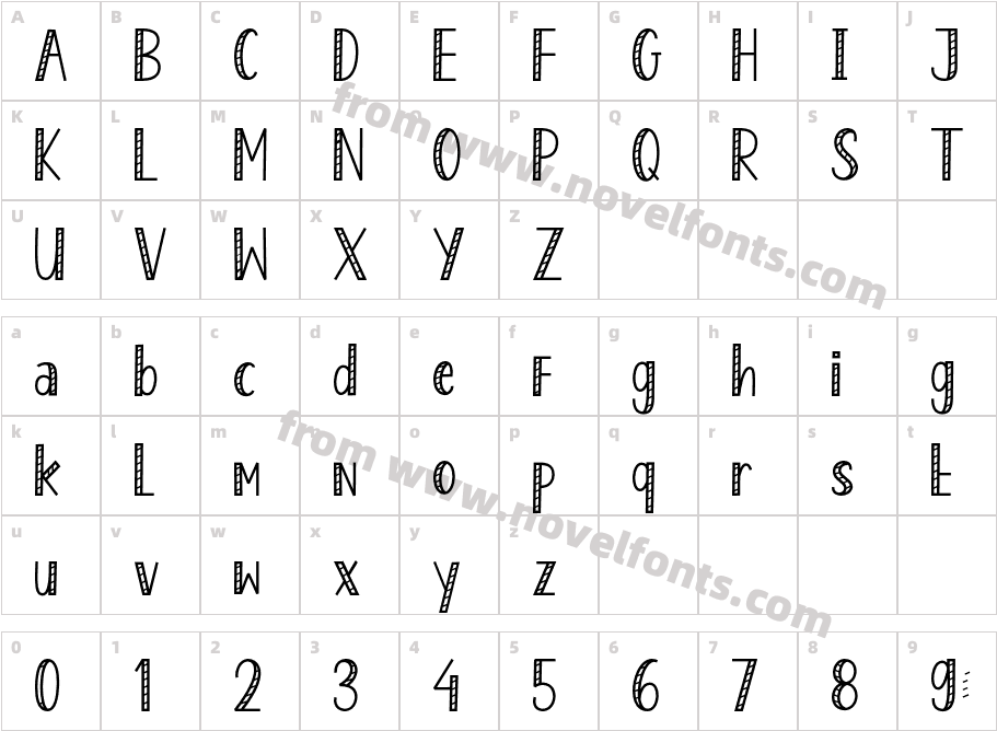 Enjoy Popcorn 2Character Map