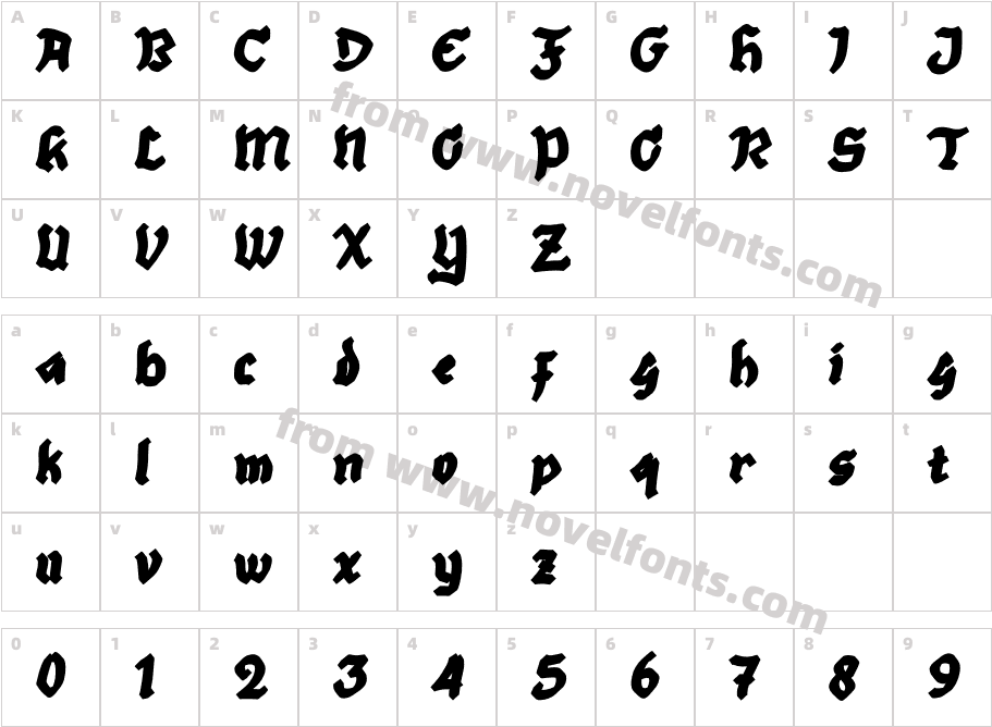 ChristmasPhilosophy1RegularCharacter Map