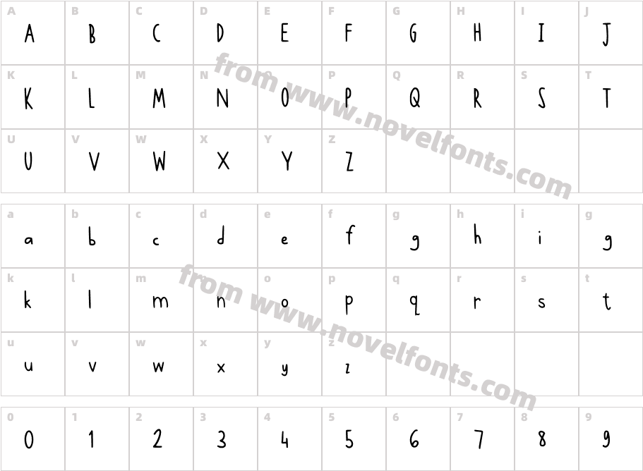 AegyohomelightCharacter Map