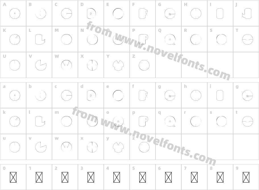 CircleFaceRegularCharacter Map