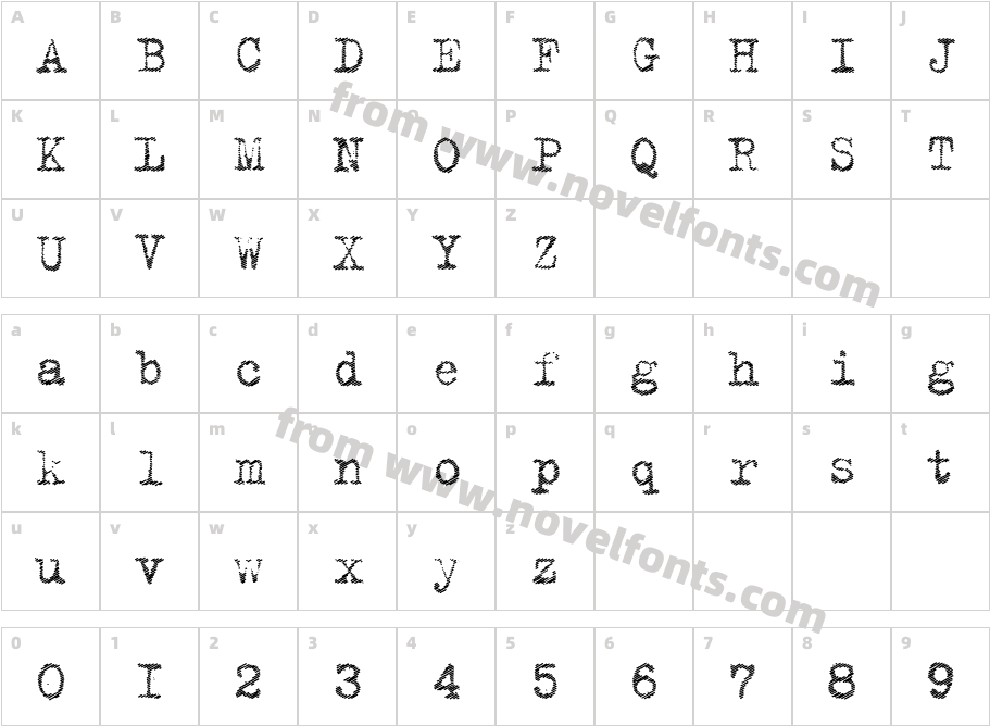 Classica RegularCharacter Map