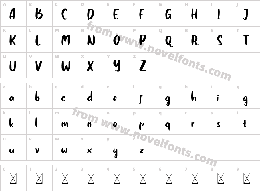 Claudey RegularCharacter Map