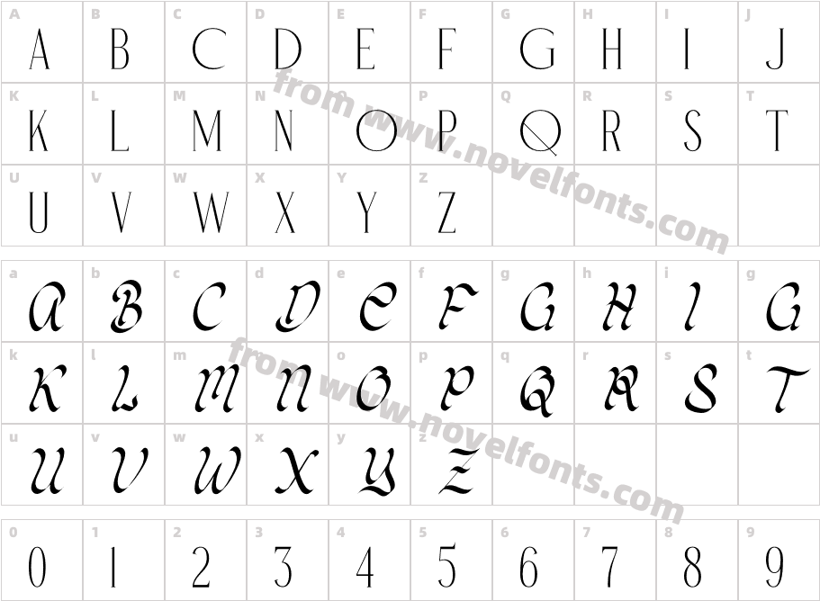 Cloral MonteCharacter Map