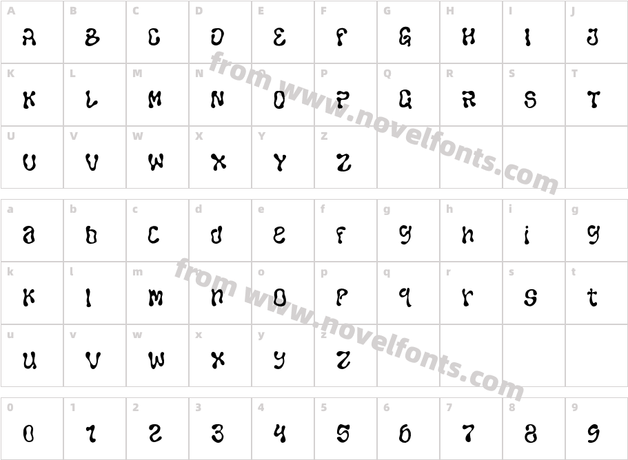 Closerregular-8M1WBCharacter Map