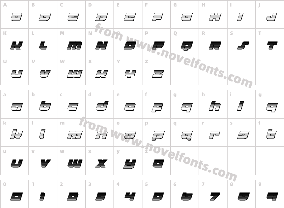 CobaltCorsairChromeItalic-51dZZCharacter Map