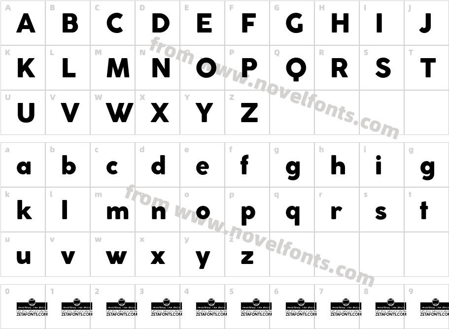 CocoGothic-HeavyCharacter Map