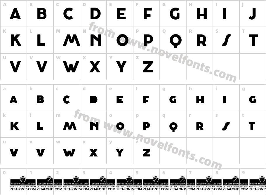 CocosignumMaiuscoletto-HeavyCharacter Map