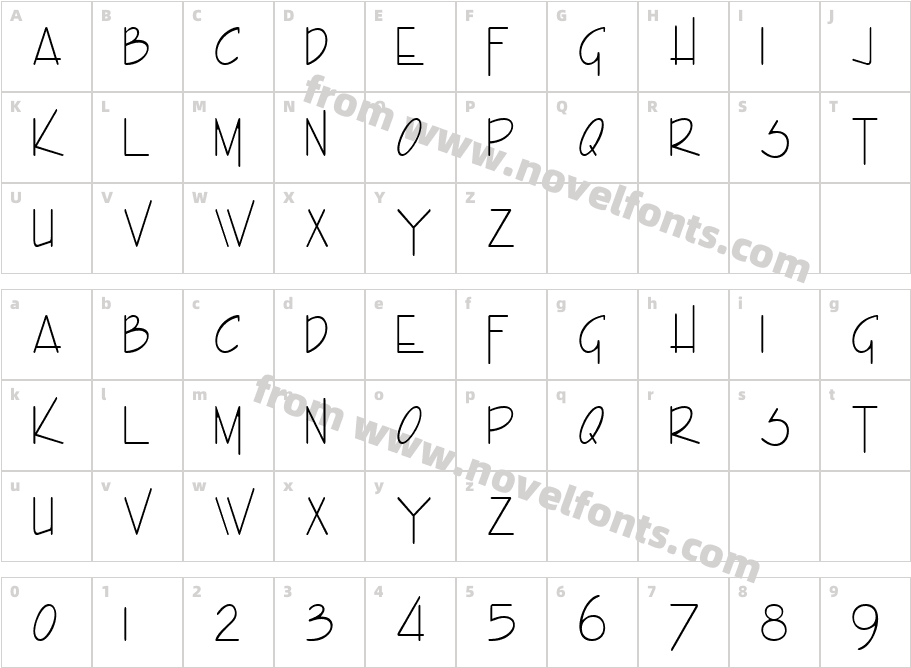 Enview Condensed Light NormalCharacter Map