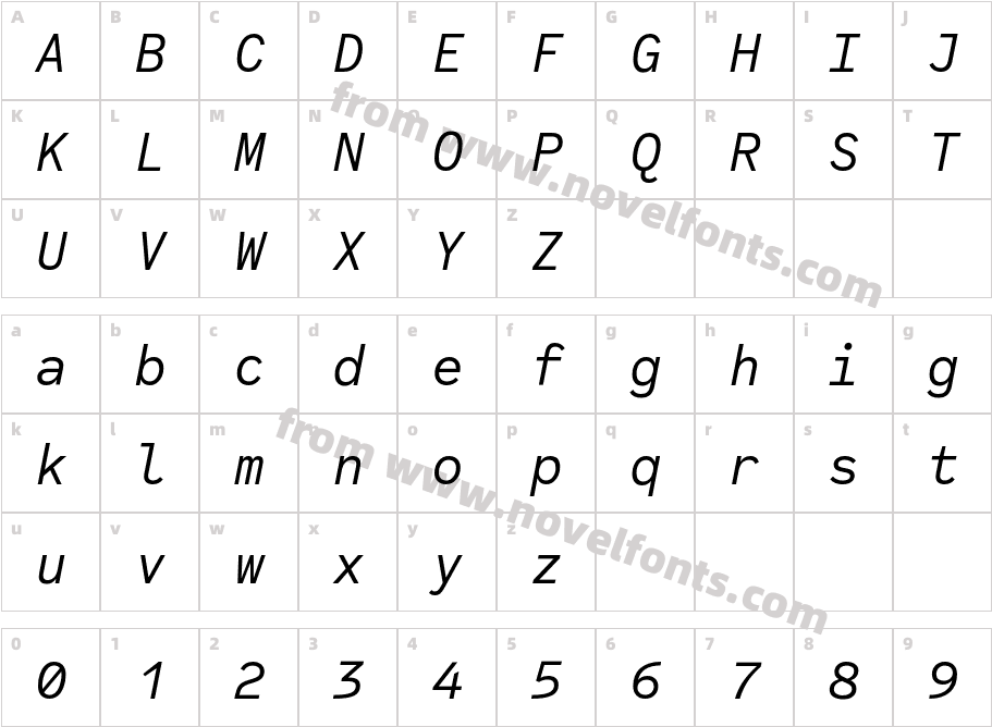 Code Saver ItalicCharacter Map