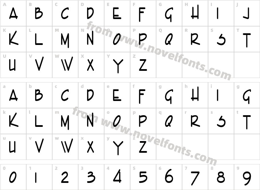 Enview Thin BoldCharacter Map