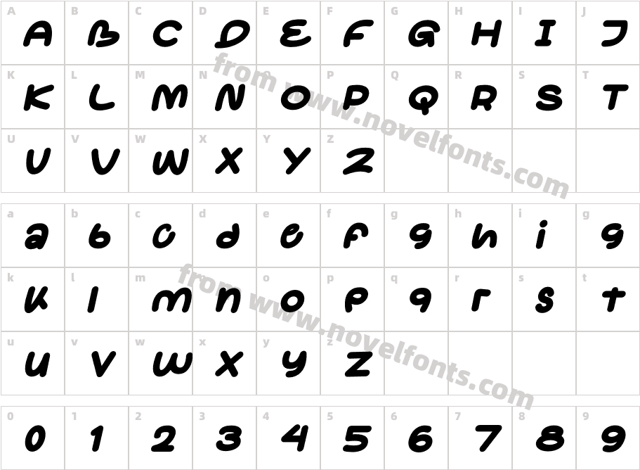 CokobarItalic-owaWACharacter Map