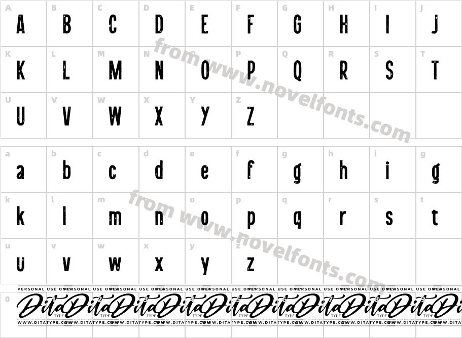 Colotus Personal UseCharacter Map