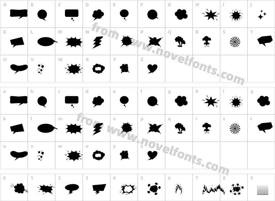 ComicsPopArtCharacter Map