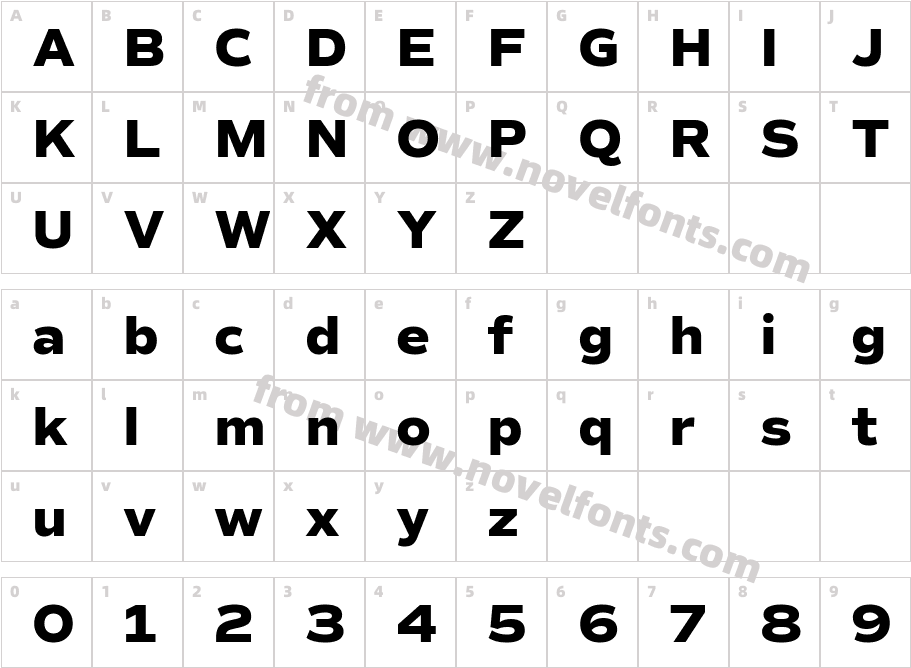 Commuters Sans Extra BoldCharacter Map