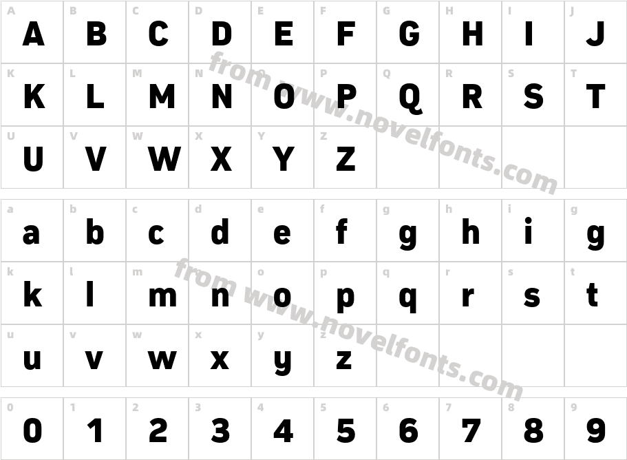 Compasse Extra BoldCharacter Map