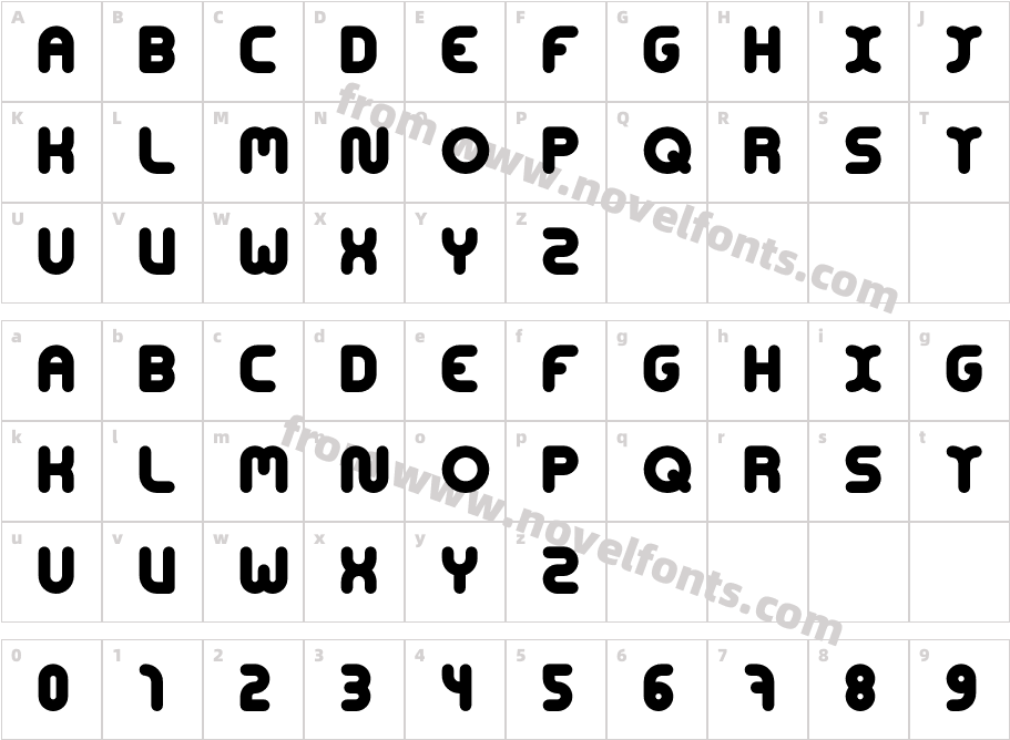 Concentrate-BoldCharacter Map