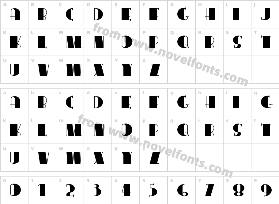 CongaLineNFCharacter Map