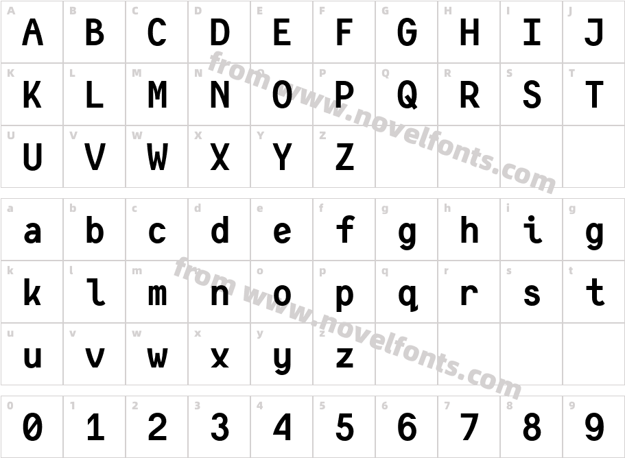 Consola Mono BoldCharacter Map