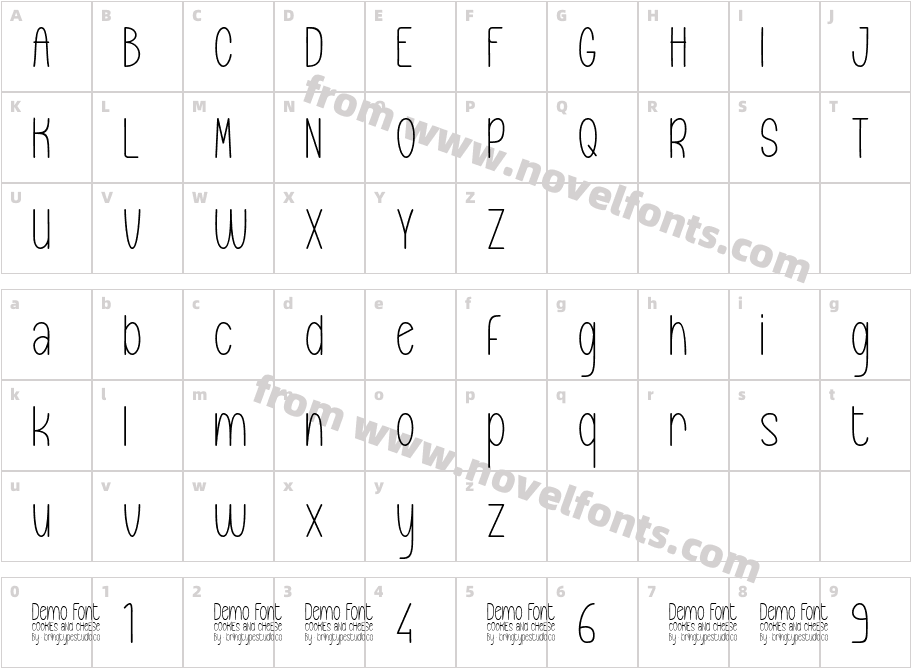 Cookies and Cheese ThinCharacter Map