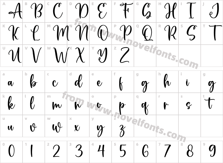 CottonwoodRegularCharacter Map