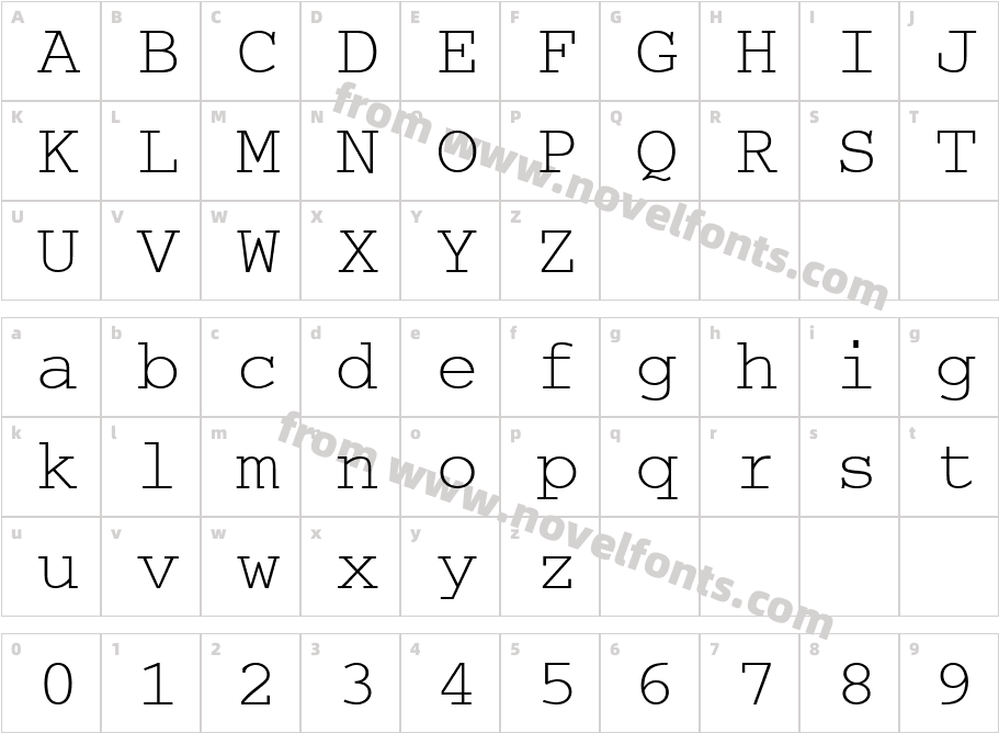 CougelPlainCharacter Map