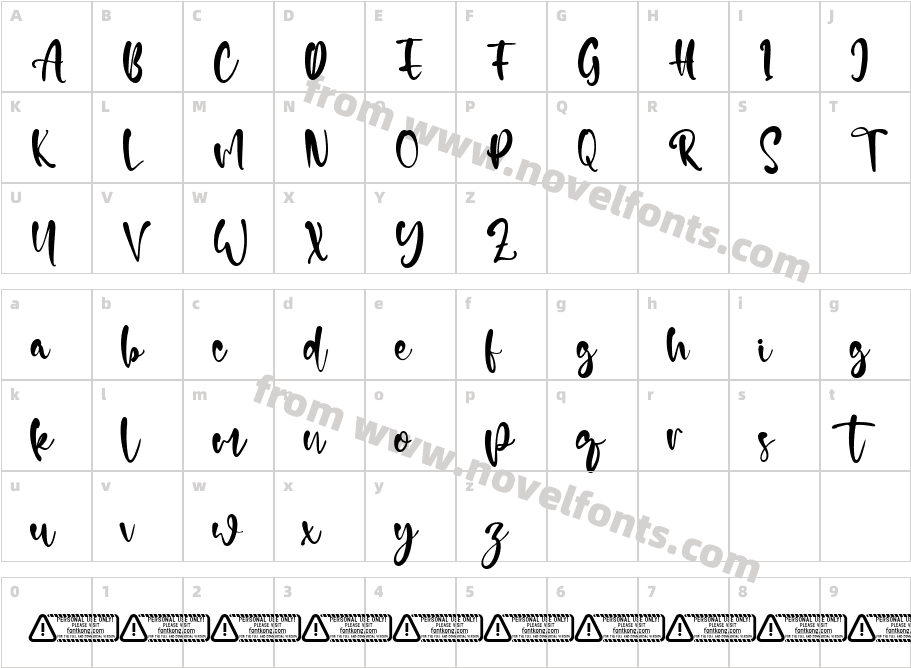 CourtneyCharacter Map