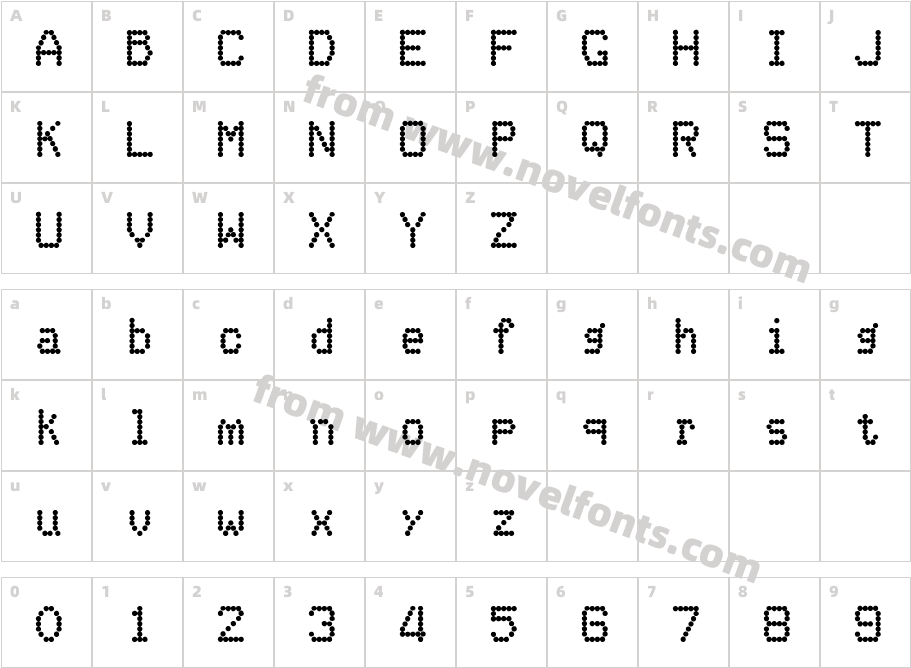 Epson MX Series DMPCharacter Map