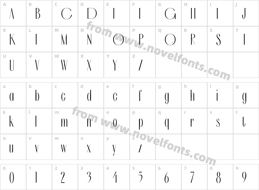 CrownCharacter Map