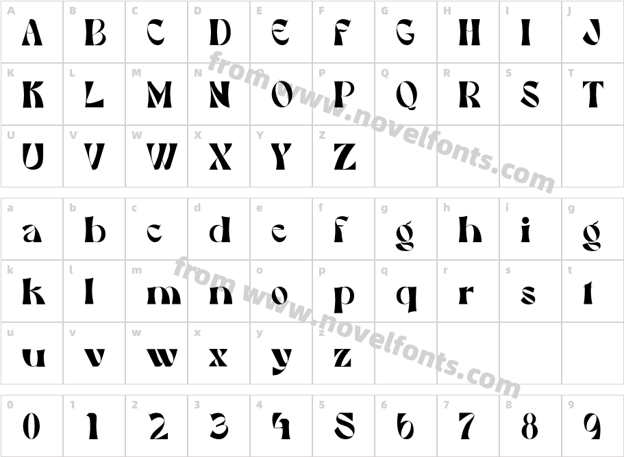 Cruiserregular-gx8epCharacter Map