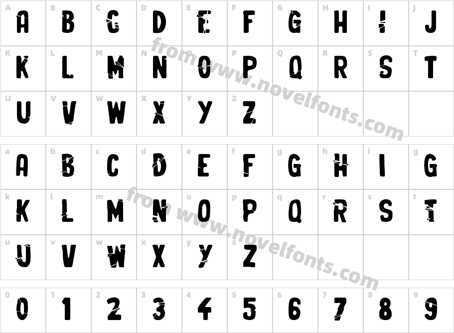 Crunchy TimeCharacter Map