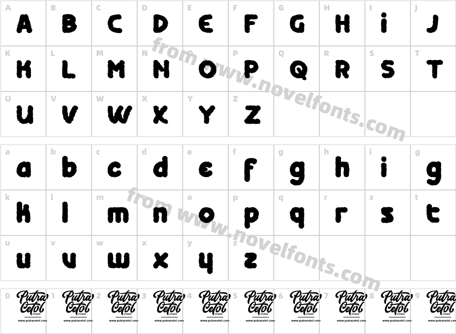 CrunchyCookiesRegularCharacter Map