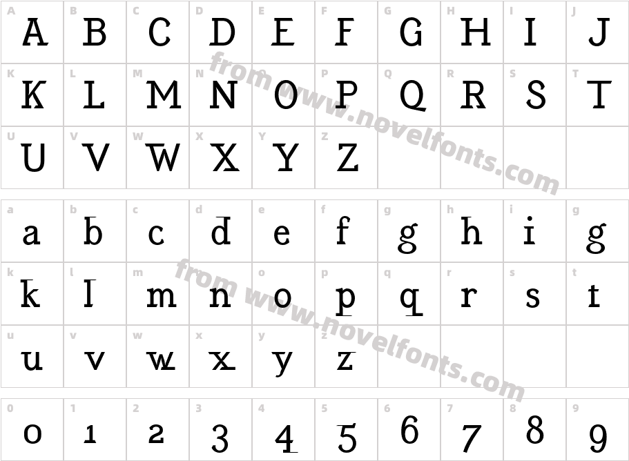 EquipoizeSerif-RegularCharacter Map