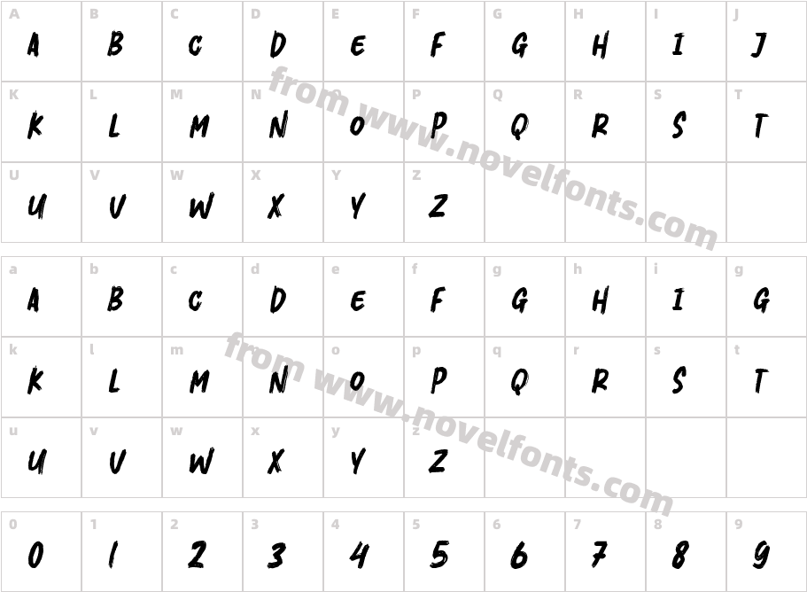 Crushky BrushCharacter Map