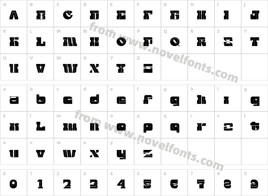 CryptoRegularCharacter Map