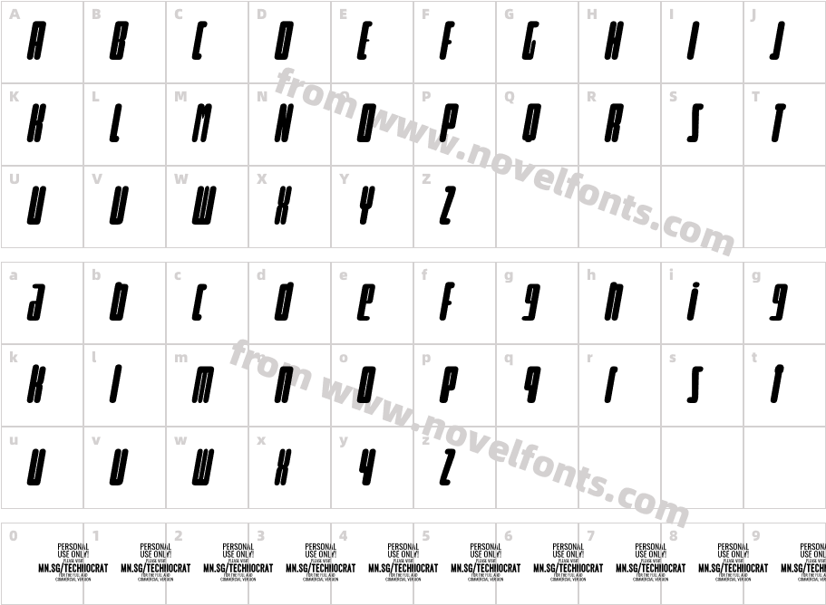 Curvi Technocrat PERSONAL LightCharacter Map