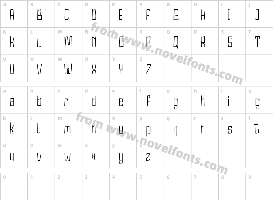 Cybertroops Free RegularCharacter Map