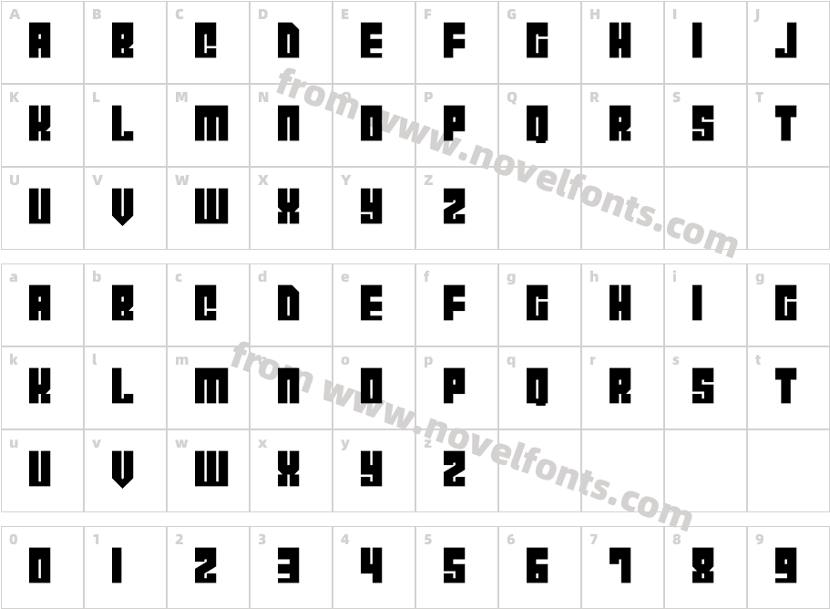 CyborgCityCharacter Map