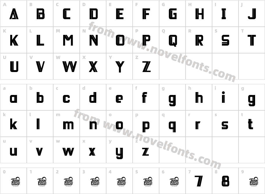 DEICHO-BoldCharacter Map