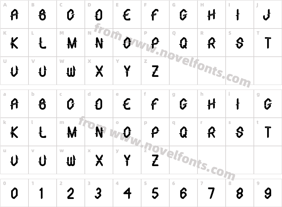 DEMITHFONTRegularCharacter Map