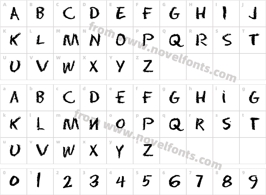 EraserDustCharacter Map