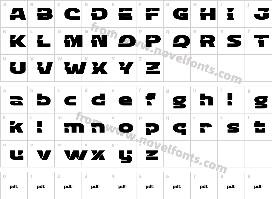 DROPEX RegularCharacter Map