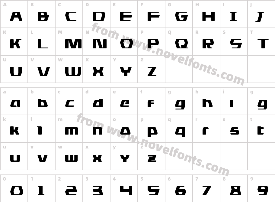 DS manCharacter Map