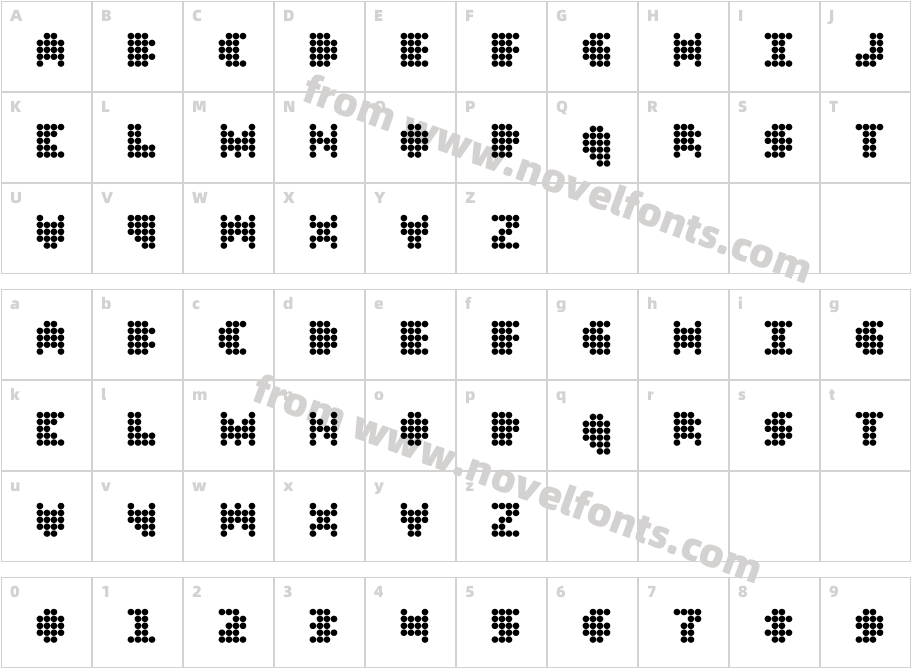 DT104Character Map